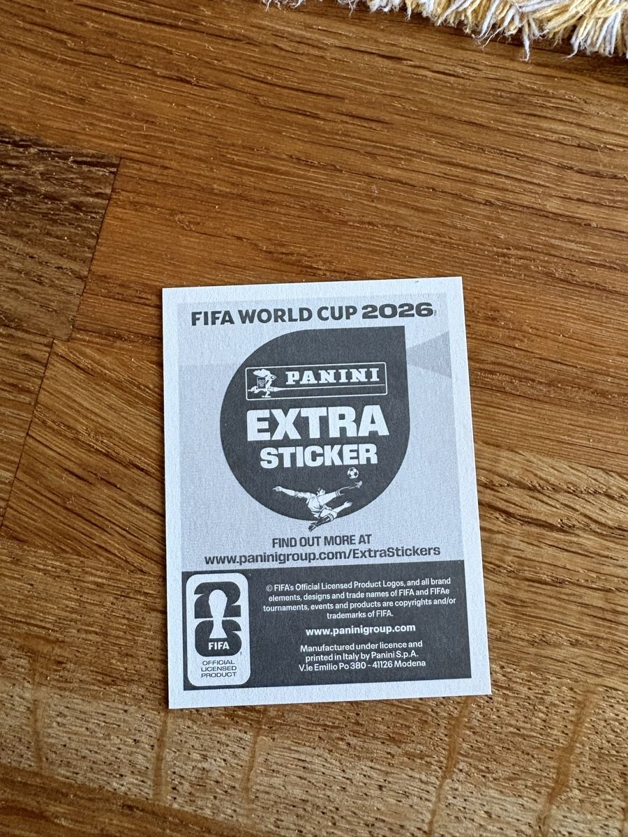 Panini Carte collezionabili: Panini WM 2026 Extra Sticker Alphonso Davies  – Nuovo e nell'imballaggio originale da Wünnewil venduto da VinRa 1
