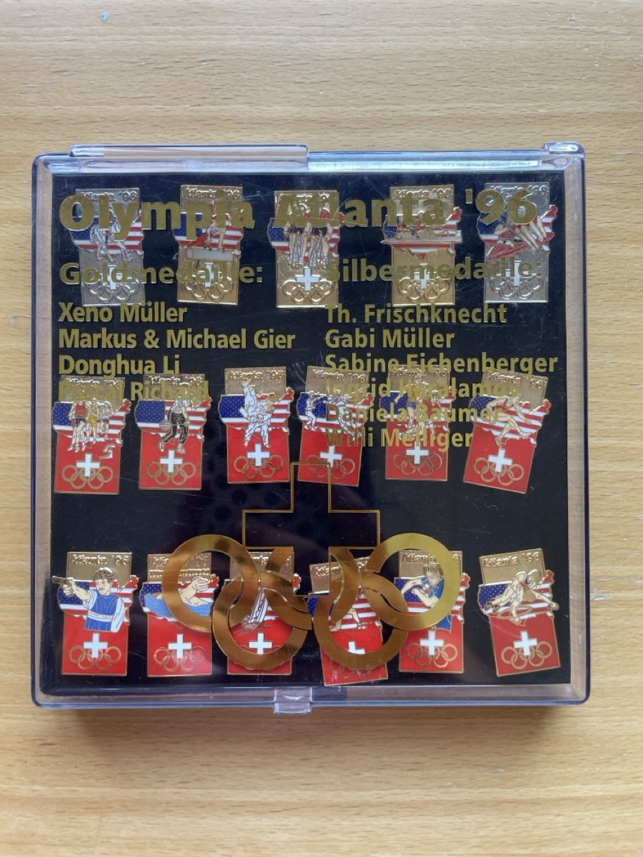 Placchette & Badge: Pin Sammlung Oymlpia Atlanta 96 – Nuovo (secondo la descrizione) da Turgi venduto da eiiinalem