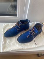 Coole blaue Wildleder Herrenschuhe Gr. 40  Dockers