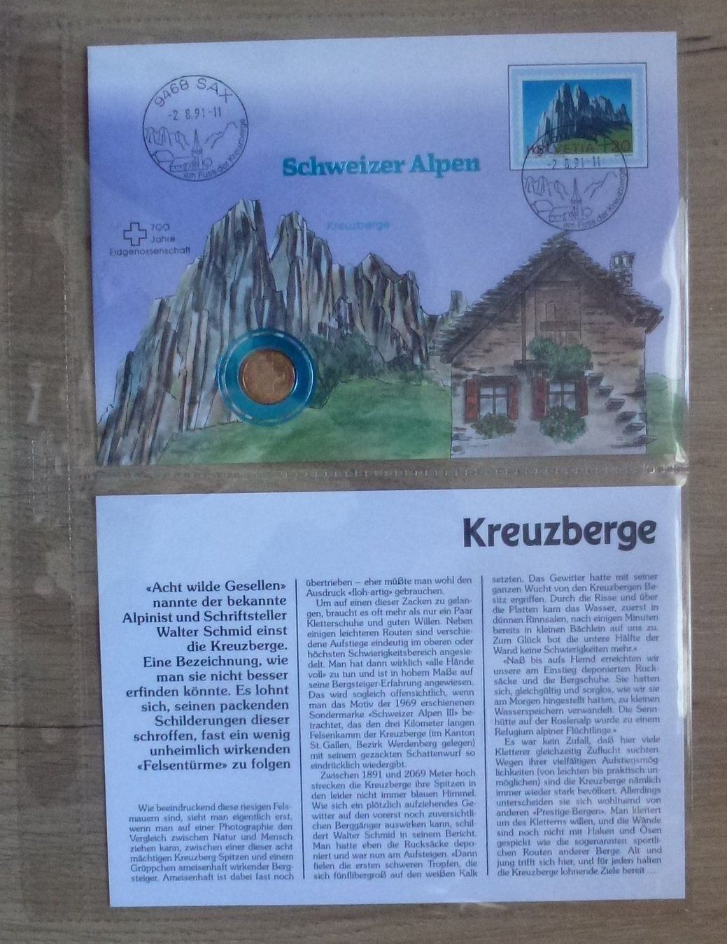 Alle Münzen: Lot ++ 7 Stück Numisbriefe Schweizer Alpen – Gebraucht aus Walkringen von Casablanca777 6