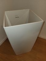 Pflanzgefäss quadratisch weiss Kunststoff, Höhe 55 cm