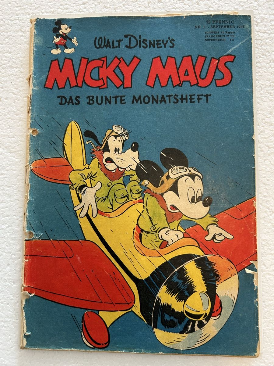 Fumetti: Micky Maus Heft Nr. 1 September 1951 – Usato da Burgdorf venduto da Cambridge0 6
