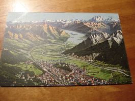 Bellinzona, Panorama, um 1910, farbig, ungelaufen
