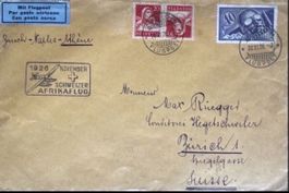 Schweizer Afrikaflug 1926 Flugpost Zürich Napoli Athen