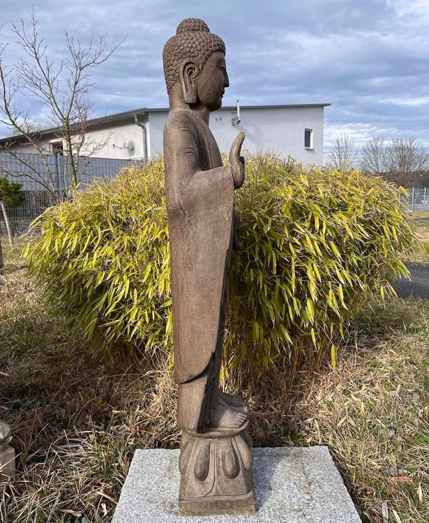 Buddha Figur Garten 122cm groß aus Naturstein Kaufen auf Ricardo