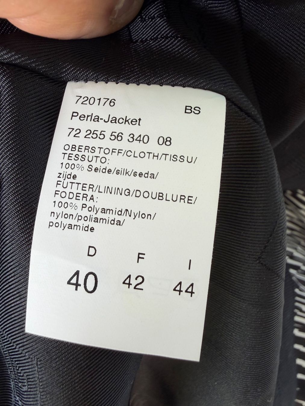 Airfield Jacken: Airfield Designer Jacke / Bomberjacke - Gr. 40 / Seide – Gebraucht aus Sennhof von Johnbest 5