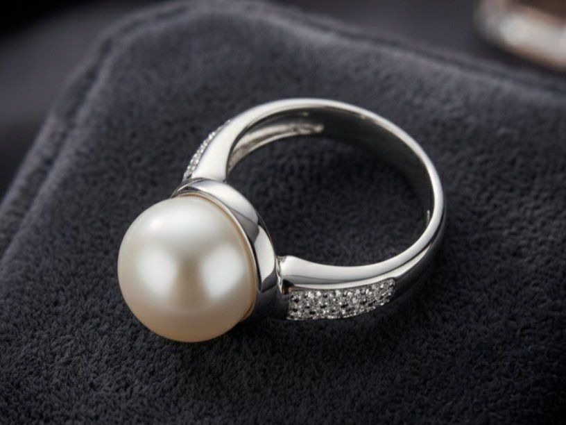 Anelli: Silberring 925 mit Echt Perlen, makellos & elegant - Neu – Nuovo e nell'imballaggio originale da Uetikon am See venduto da Coralreef