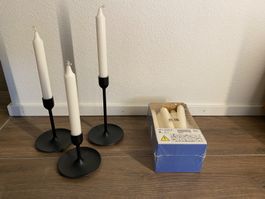 Ikea Kerzenständer Fulltalig + Stabkerzen Jubla