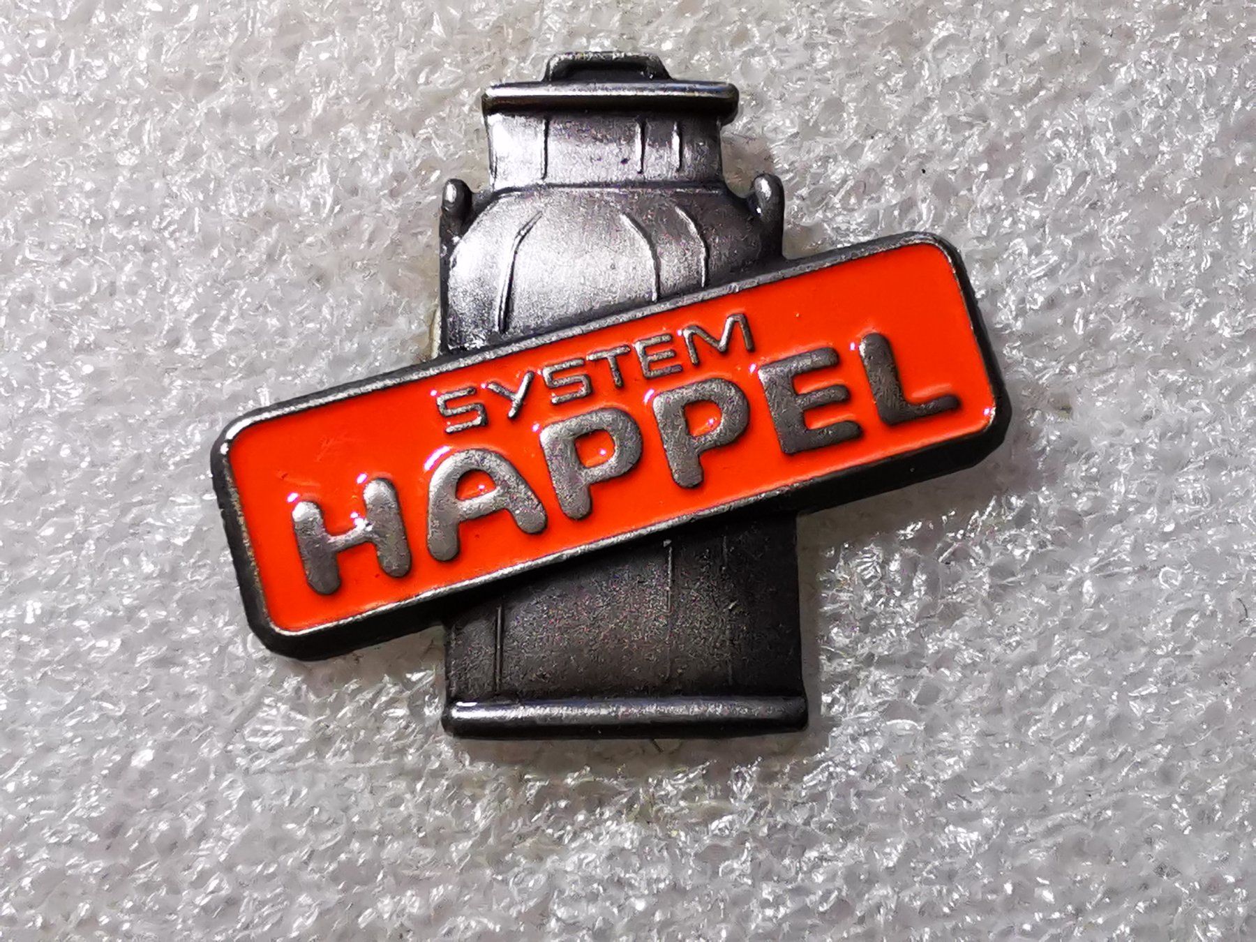 Placchette & Badge: Ansteckpin 50: System Happel – Usato da Oppligen venduto da Pin-Fall-Shop