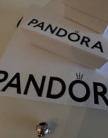 Pandora Charm 925 Silber mit rosa Steinen