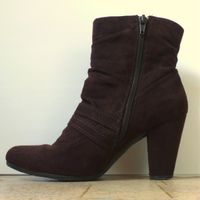 Dunkelbraune Wildleder Stiefeletten Ariane
