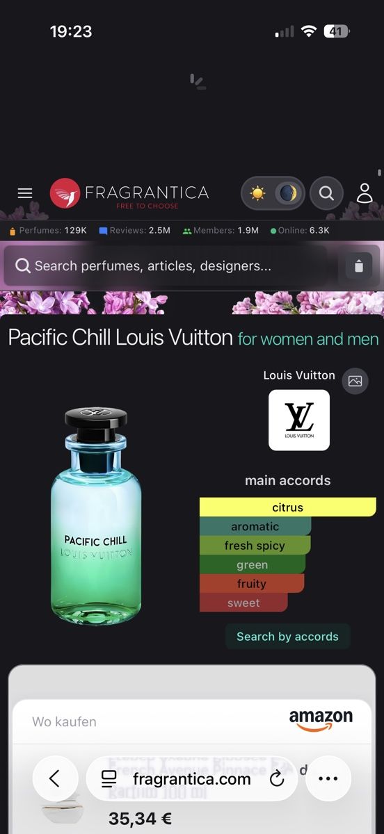 Louis Vuitton Parfums & Eau de Toilette: Louis Vuitton Pacific Chill, 2 ml – D'occasion à Sursee par nst_czk2 1