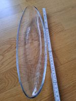 Glas Deko Schale länglich Tischdeko Glasschale 35 cm