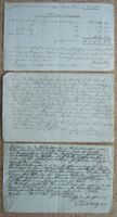3 BRIEFE / DOKUMENTE 1835 MIT PRÄGESTEMPEL REP. BERN 5 RAP.