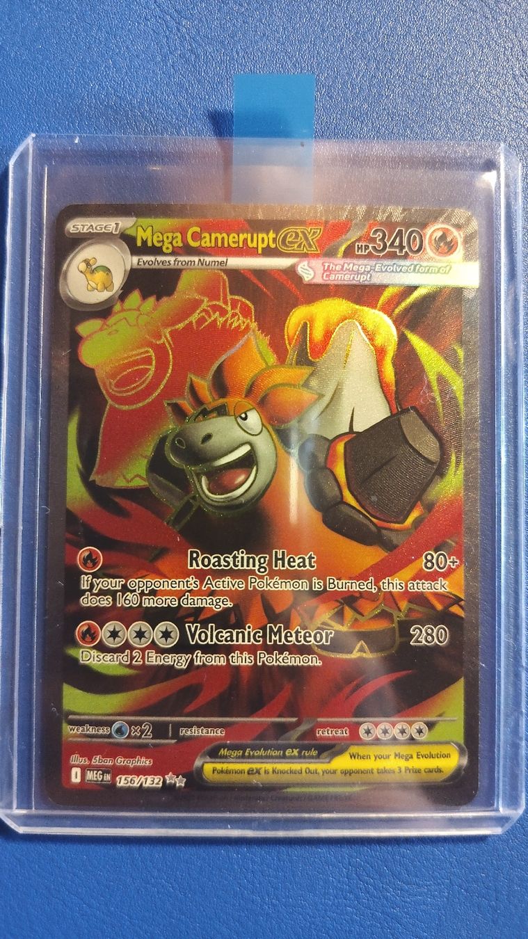 Pokémon Sammelbilder & Trading cards: Mega Camerupt ex 156 / 132 Mega Evolution Ultra Rare 🔥 – Neu (gemäss Beschreibung) aus St-Saphorin-Lavaux von Mercimaisnon 2