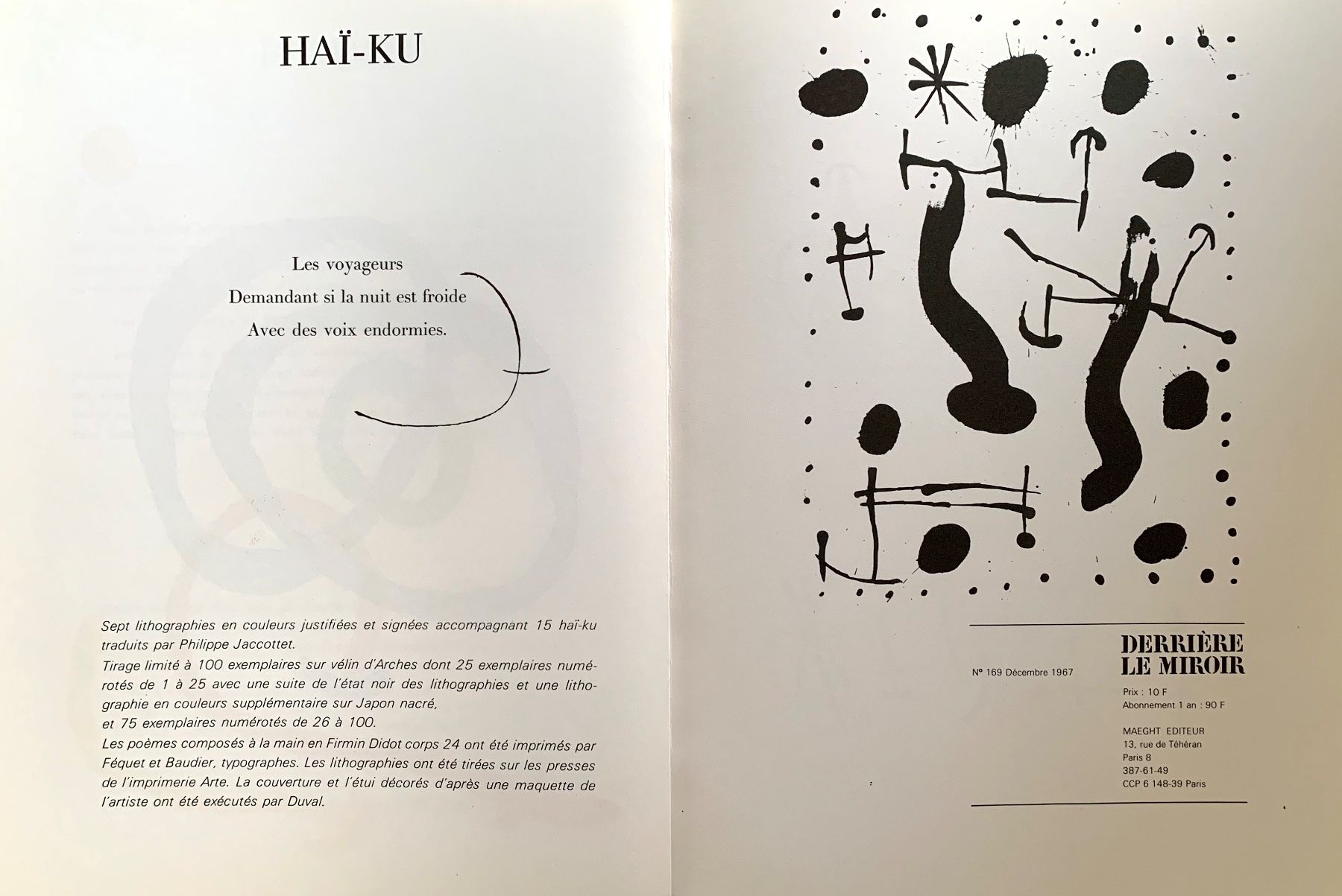 Grafica & Litografie: Joan Miro  Derriere Le Miroir No. 169 – Usato da Nennigkofen venduto da waltraub 7