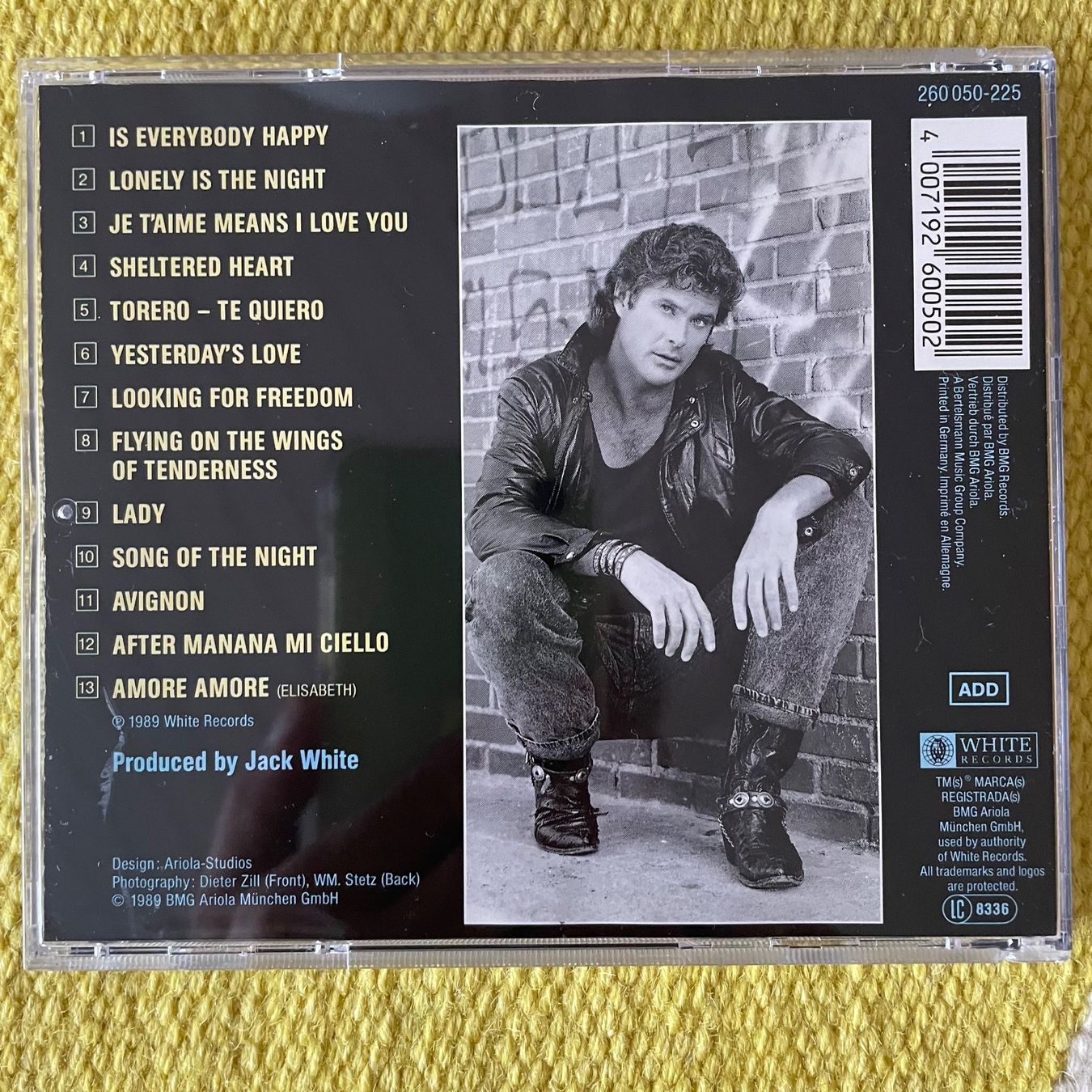 CD: DAVID HASSELHOFF-LOOKING FOR FREEDOM – Usato da Rorschacherberg venduto da CD-Roli 1