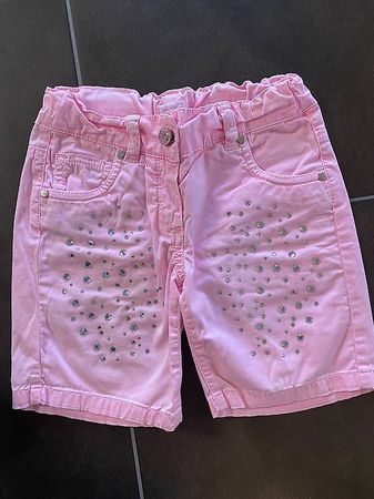 Einzigartige Hose neuwertig mit Strass rosa Gr 6 Jahren