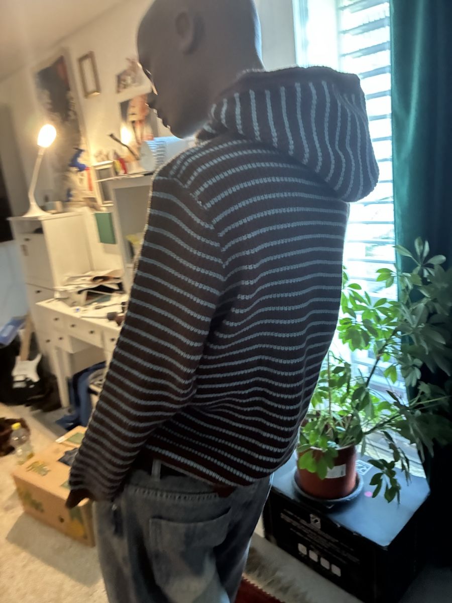 Pullover & Sweatshirts: Braun/Blau gestreifter Kaputzenpulli – Neu (gemäss Beschreibung) aus Ueberstorf von nai_9z9s 2