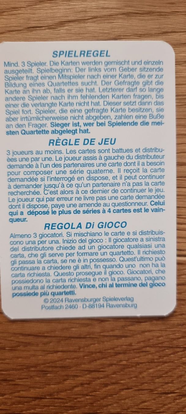 Giochi: 3er-Set: Quartett-Spiele – Usato da Lachen SZ venduto da allesweg78 5