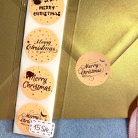 NEU: "Merry Christmas" Aufkleber 15 Stk.