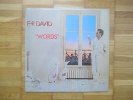 F. R. DAVID   "WORDS"   LP  Vinyl