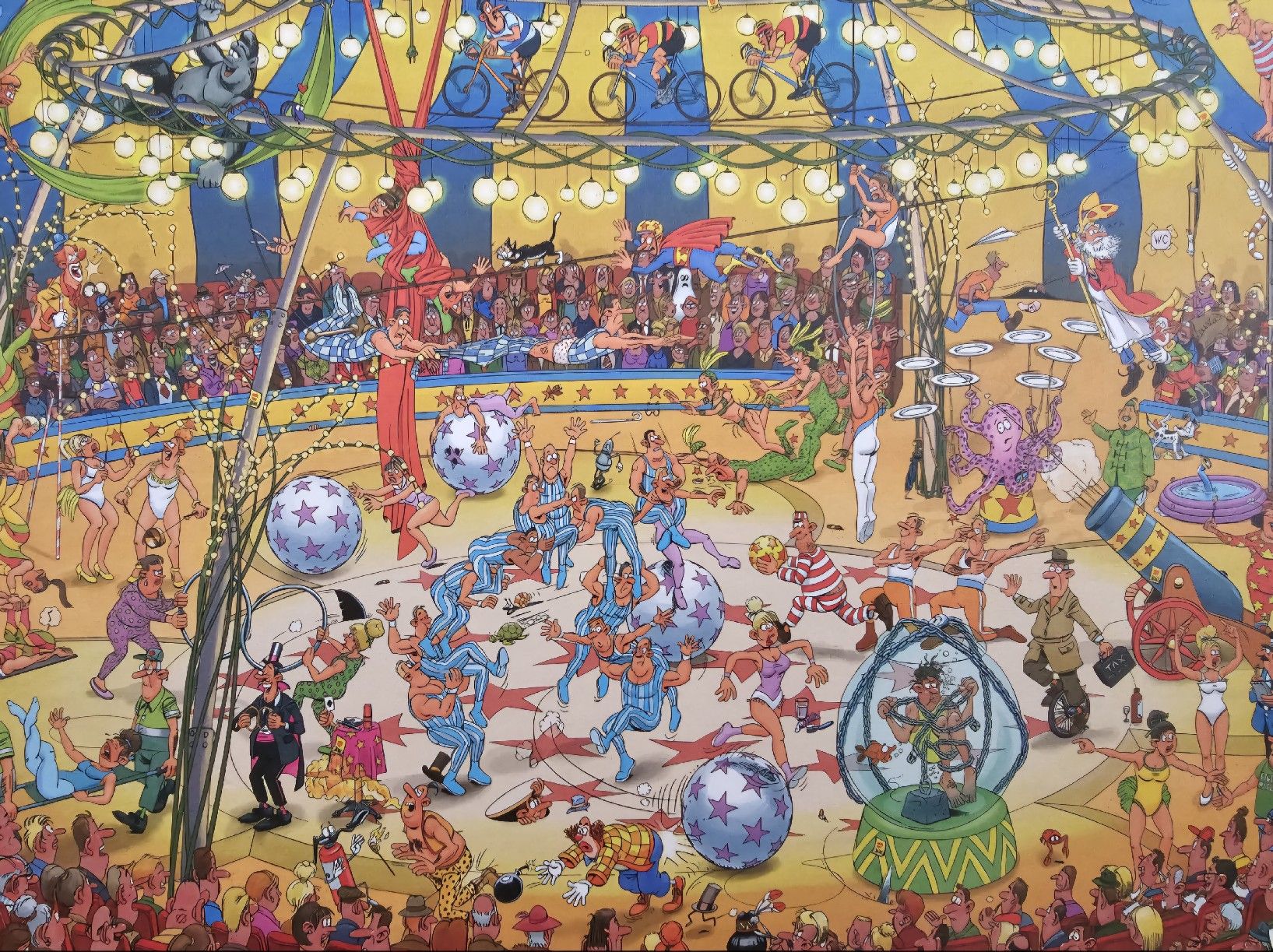 Puzzle: Jan van Haasteren Puzzle "Zirkus Akrobatik"  – Usato da Bütschwil venduto da Taranabo 1
