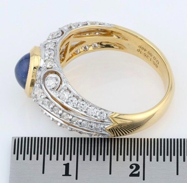 Anelli: Königlicher Ring Gold-Saphir – Usato da Elgg venduto da marsupilamaya 3