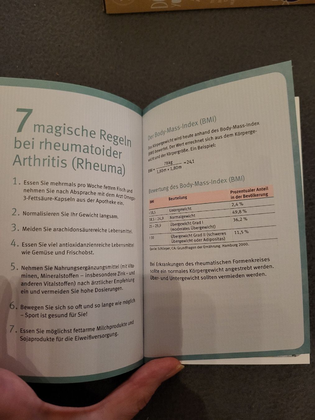 Libri: Rheuma Ampel Tabelle Lebensmittel – Usato da Zürich venduto da Kagu1 2