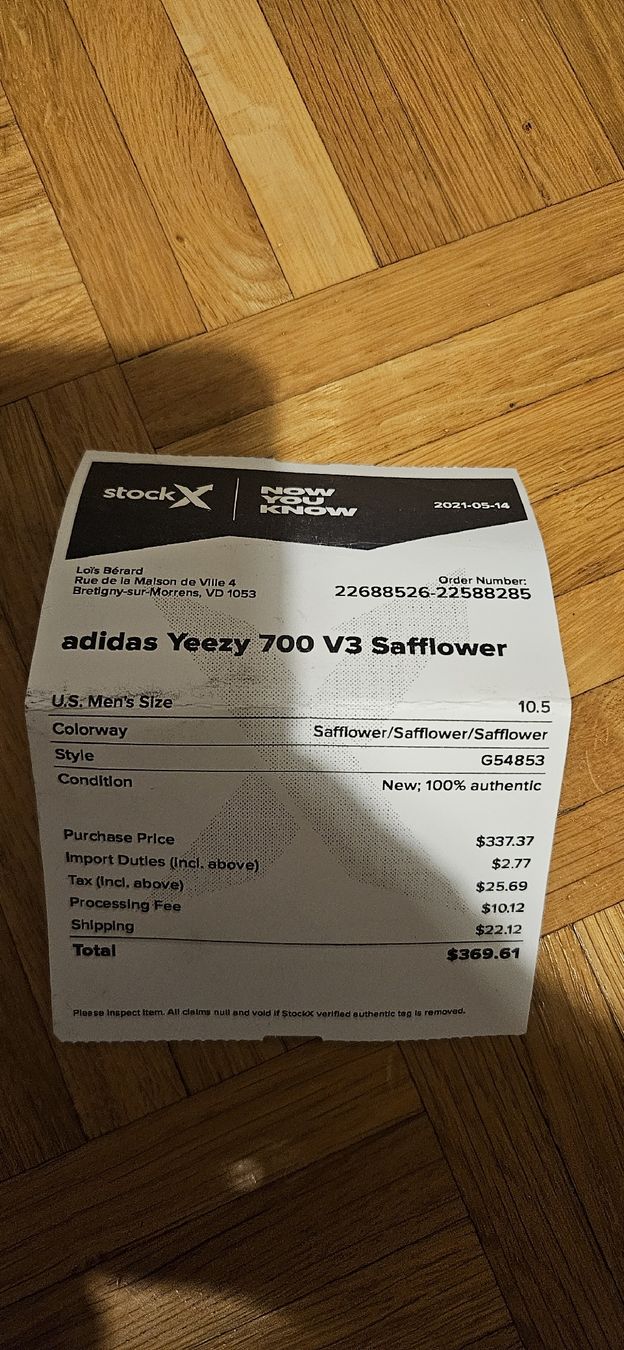 Scarpe da uomo: Yeezy 720 safflower (Pointure 44) – Difettoso da Ecublens VD venduto da S.loeb 1