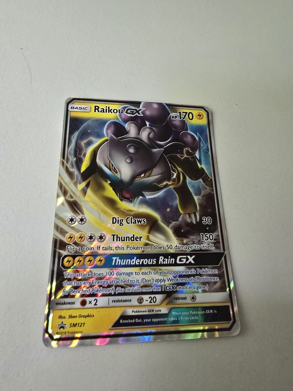 Pokémon Sammelbilder & Trading cards: Raikou GX – SM121 – Gebraucht aus Kilchberg ZH von Gugga01 2