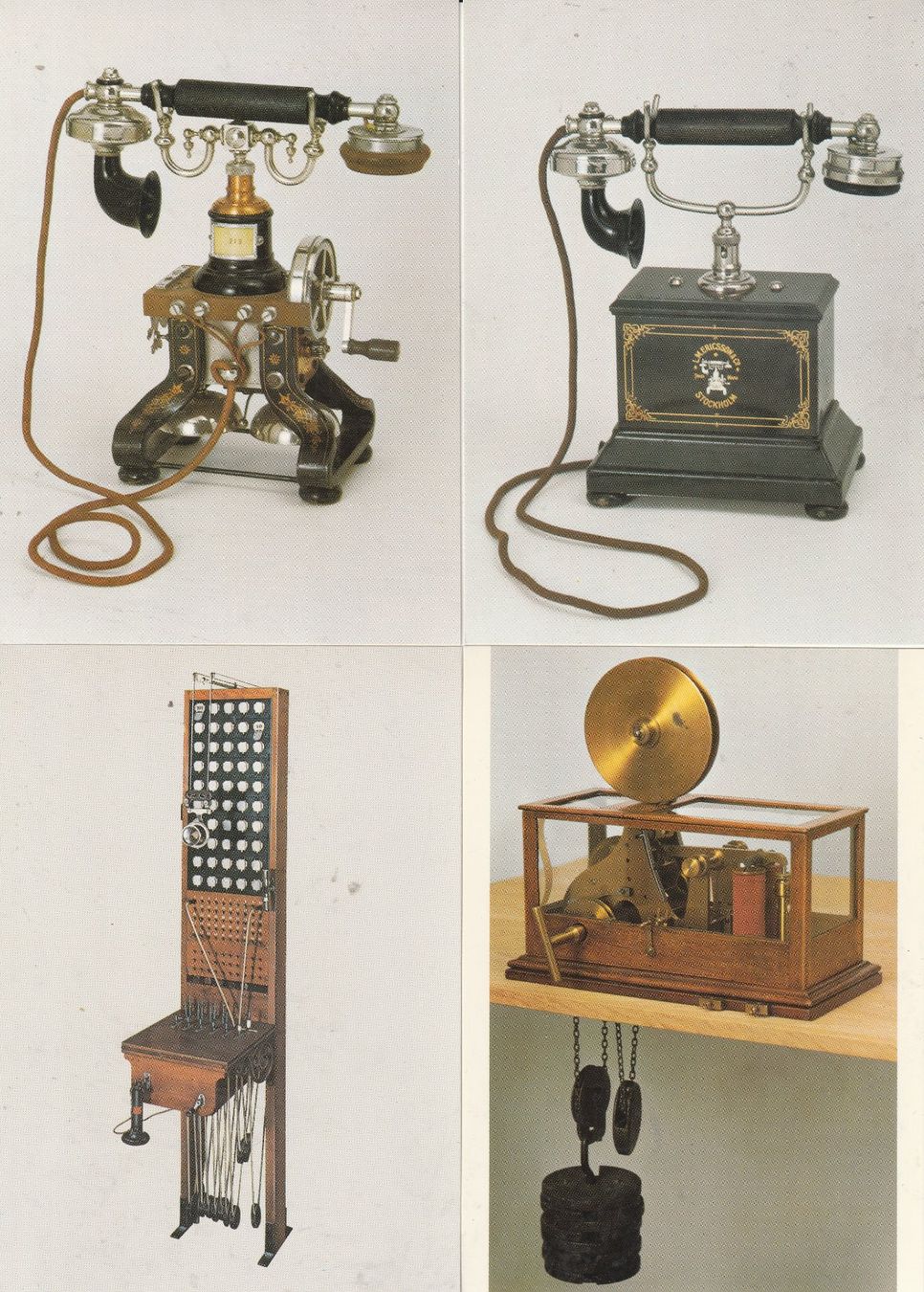 Cartoline postali: Ein 11er Satz.  Block Postkarten mit alten Telefons. – Usato da Lumbrein venduto da made02 3