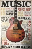 Music Blechschild Gitarre Sprüche Beatles Nirvana Killers U2