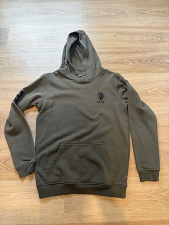U.S. Polo Assn. Hoodie - Khaki Green, Men's Size Large