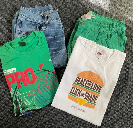 4-tlg. Sommer Jungen Kleiderpaket - Gr. 158/164 - P8