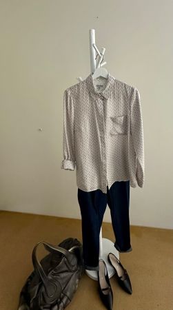 Jigsaw Seidenbluse Gr. 40 - 100% Seide - Top Zustand
