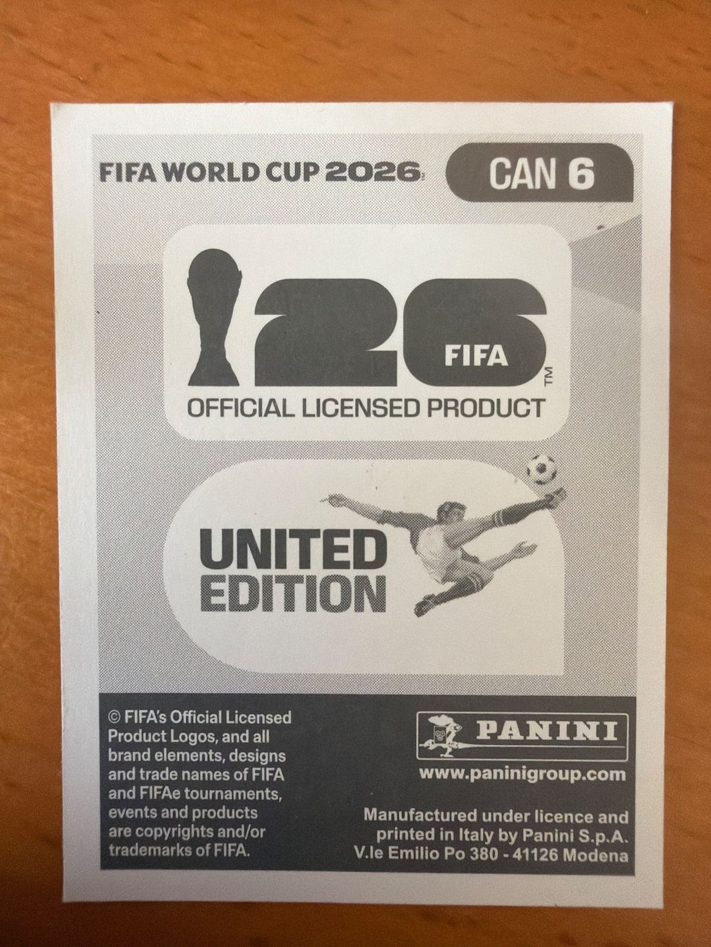 Panini Carte collezionabili: Panini CAN6 – Nuovo (secondo la descrizione) da Susten venduto da Rechnun 1