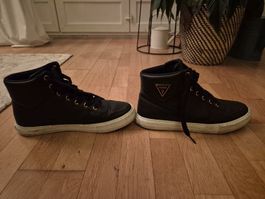 Black Guess high top sneakers, Größe 8