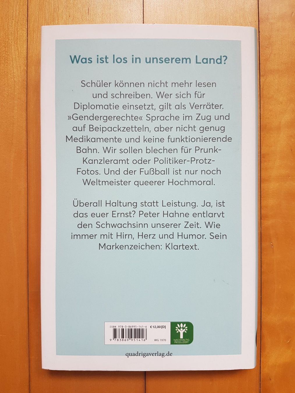 Libri: Ist das euer Ernst?! - Peter Hahne – Nuovo (secondo la descrizione) da Binz venduto da tarkrx 1