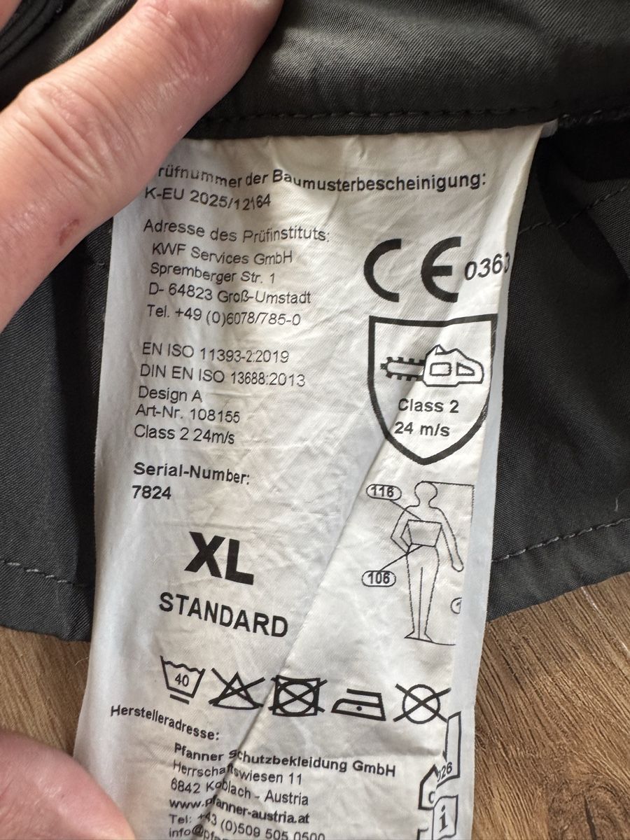 Pfanner Hosen: GLADIATOR® II SCHNITTSCHUTZHOSE 2.5 – Gebraucht aus Hindelbank von lehhiba 3
