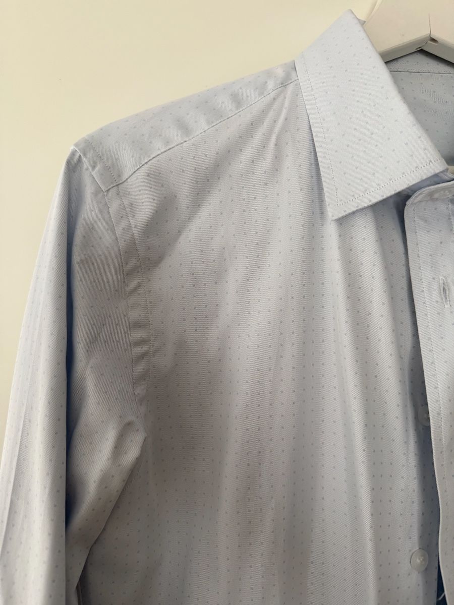 Camicie: Light Blue Dotted Men's Shirt – Nuovo (secondo la descrizione) da Uster venduto da Monika_OB 2