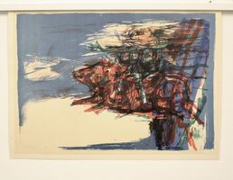 Leif Knudsen (1928-1975) Lithographie Handsigniert