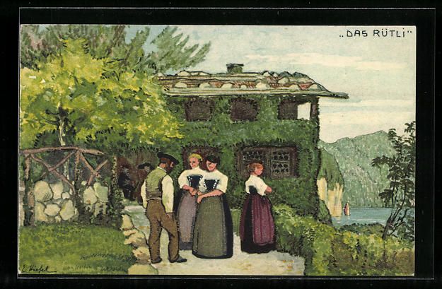 Ansichtskarten: Schweizer Bundesfeier 1913, Anwohner ste – Gebraucht aus Berlin von bartko-reher