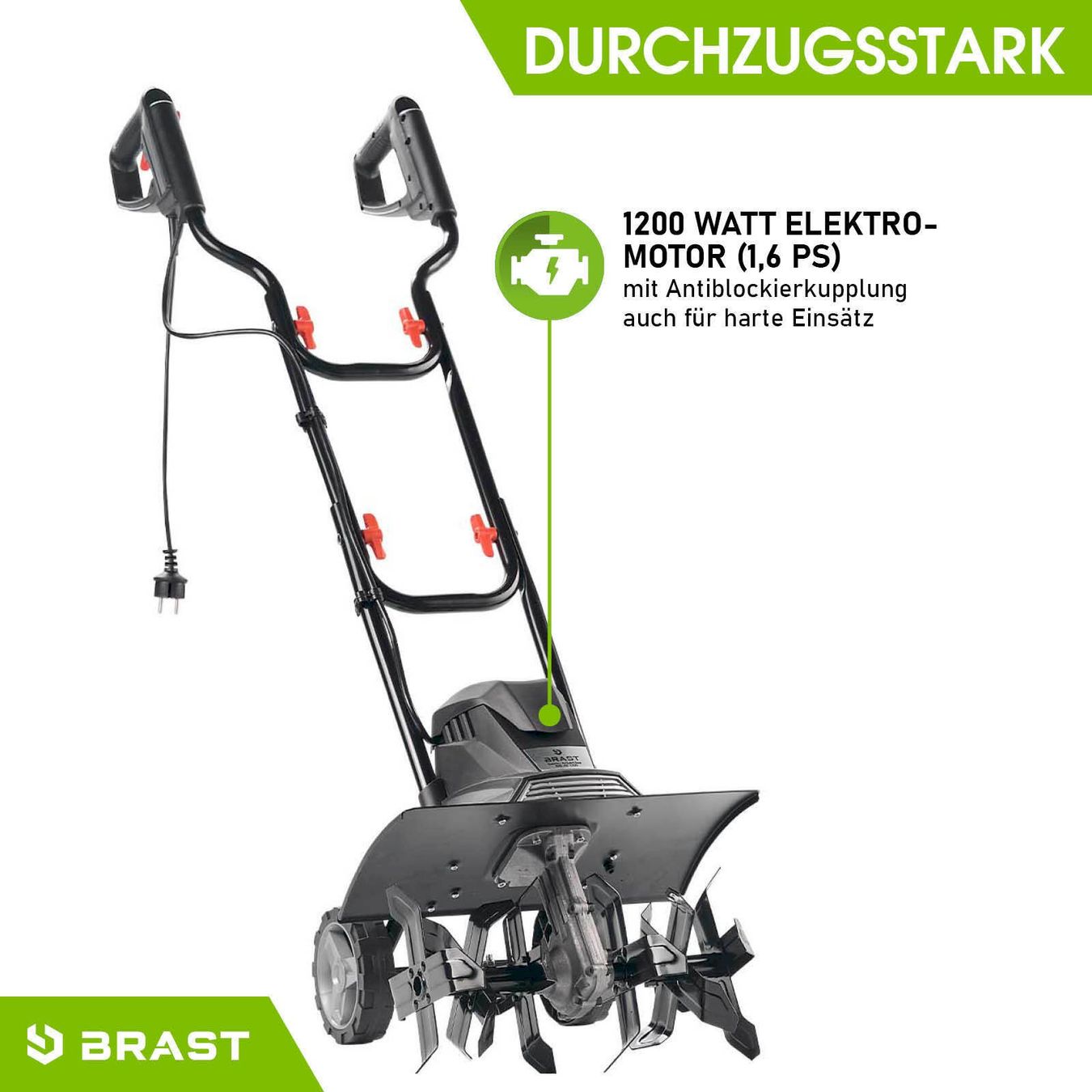 Bodenbearbeitungsgeräte: BRAST Elektro Motorhacke 1200 – Neu und originalverpackt aus Bottighofen von zaap 3