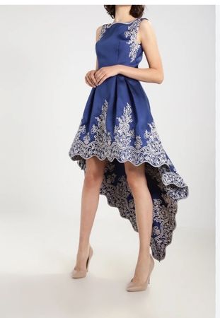 Abendkleid von Chi Chi London, Gr. 38, blau