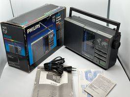 RADIO Vintage of 1986 ! Philips D2225 +Test OK!FM/Transistor