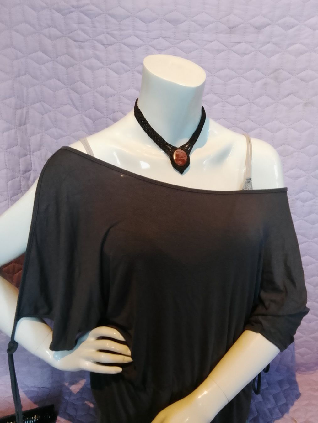 Catenine: Handgemachte Makramee Kette / Collier mit Heliotrop – Nuovo (secondo la descrizione) da Pfäffikon ZH venduto da Emporos_42