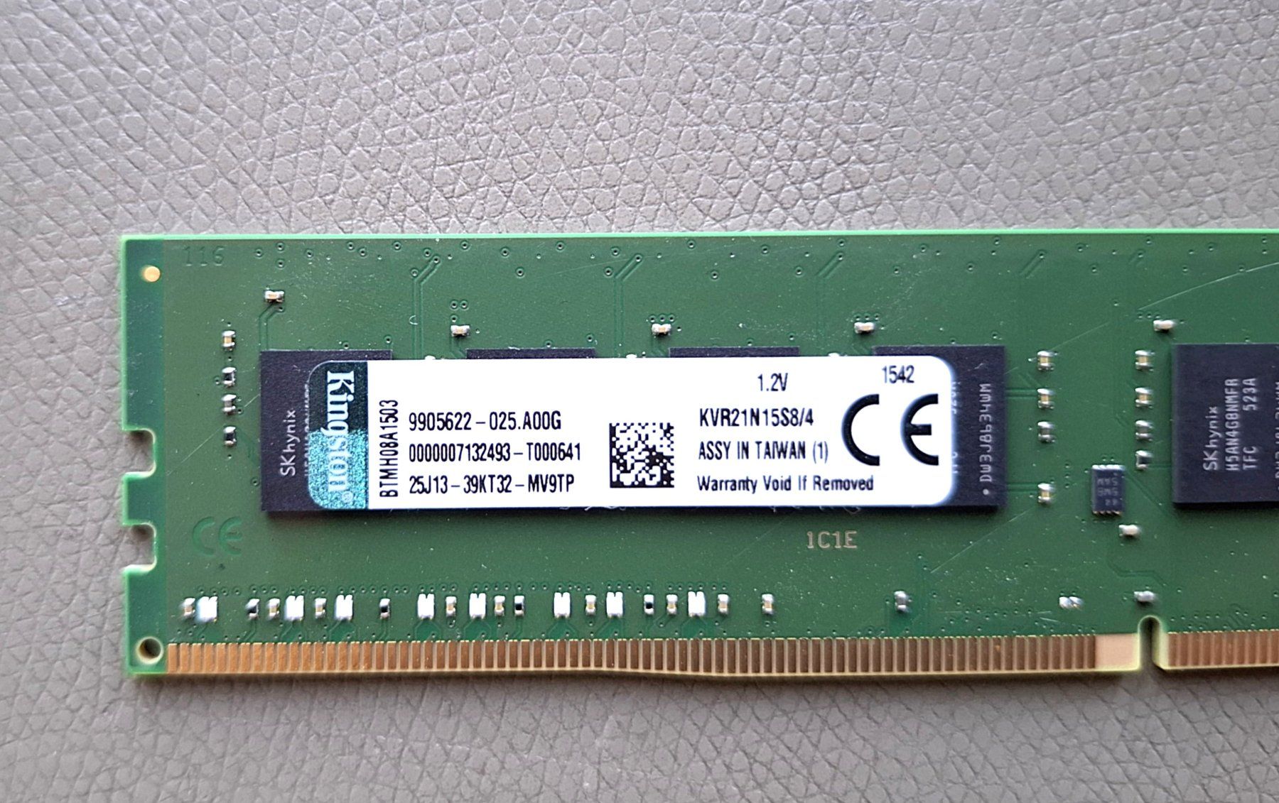 Kingston Memoria / RAM: 2x 4GB DDR4-RAM von KINGSTON – Usato da Marthalen venduto da cay2mar