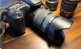 Canon EOS 20D Tamron 28-75 mm Canon 50 mm + 18-55 mm + Blitz