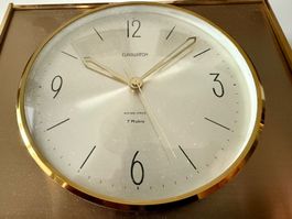 Pendule de bureau Elagwatch (Swiss Made, 7 Rubis), Laiton